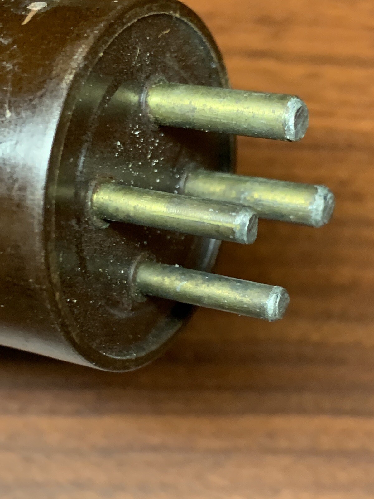 RARE Brass PINS MAGNATRON BROWN BASE 201A VACUUM TUBE Amplitrex Tested Good
