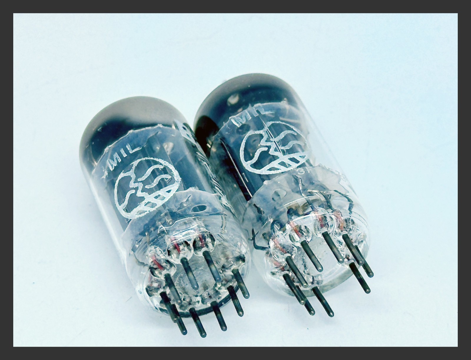 2 x NOS Mazda BELVU 12AX7 ECC83 Test STRONG MATCHED BALANCED Nickel Vacuum Tubes