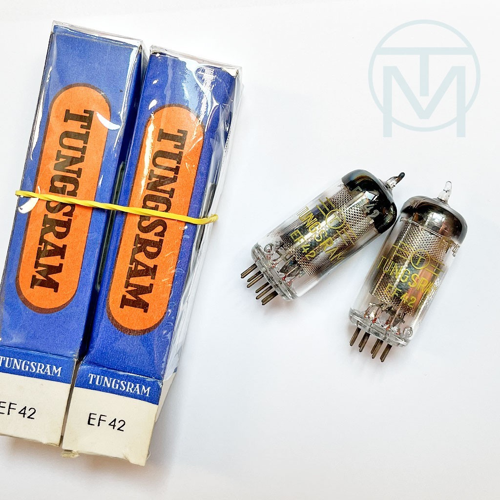 2x Tungsram EF42 (Rimlock Follower of EF14), Matched, 1959 NIB, More Available!
