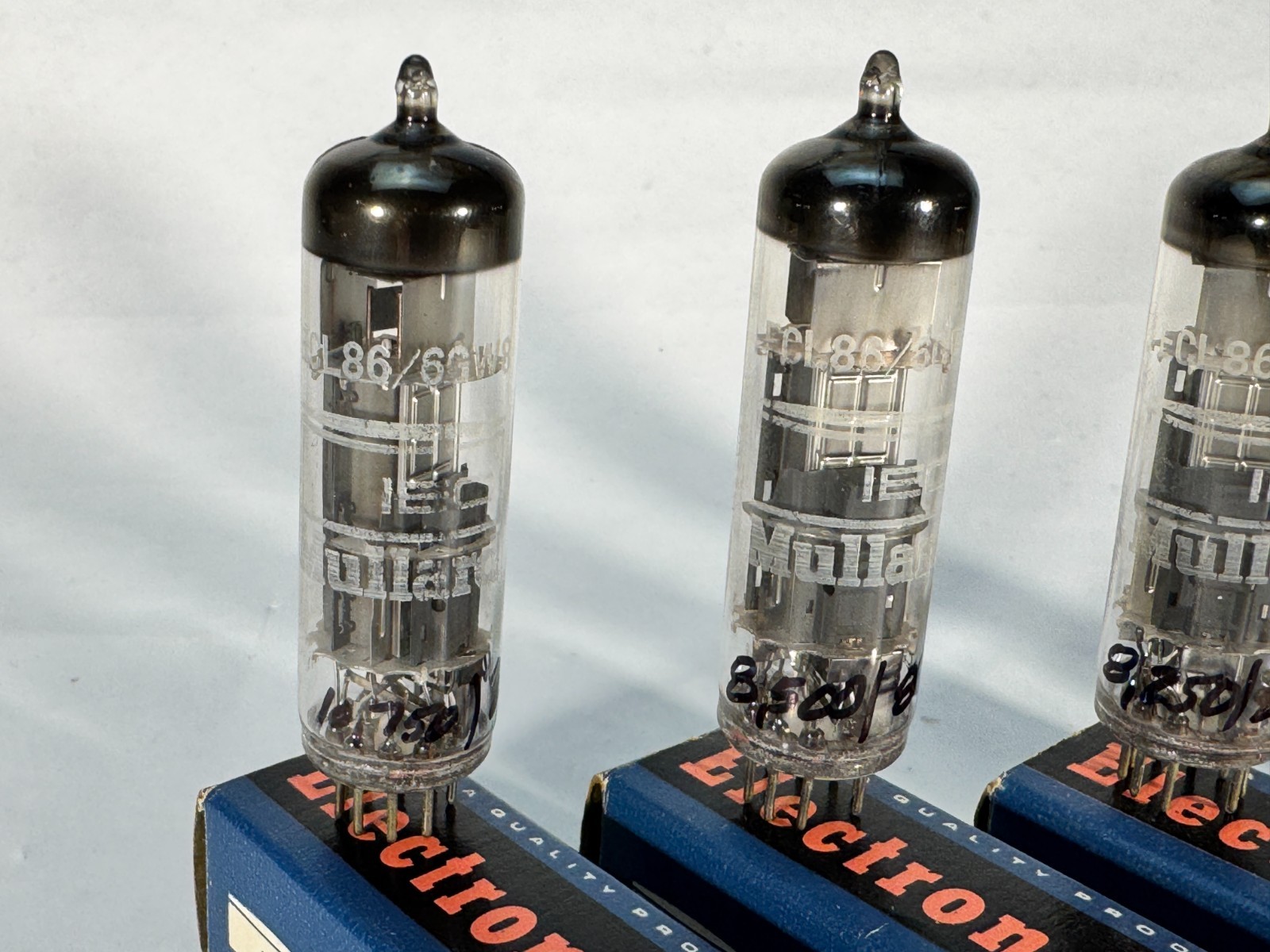 (5) IEC/Mullard 6GW8/ECL86 Halo Ribbed Plate. GT. Britain. All Test New