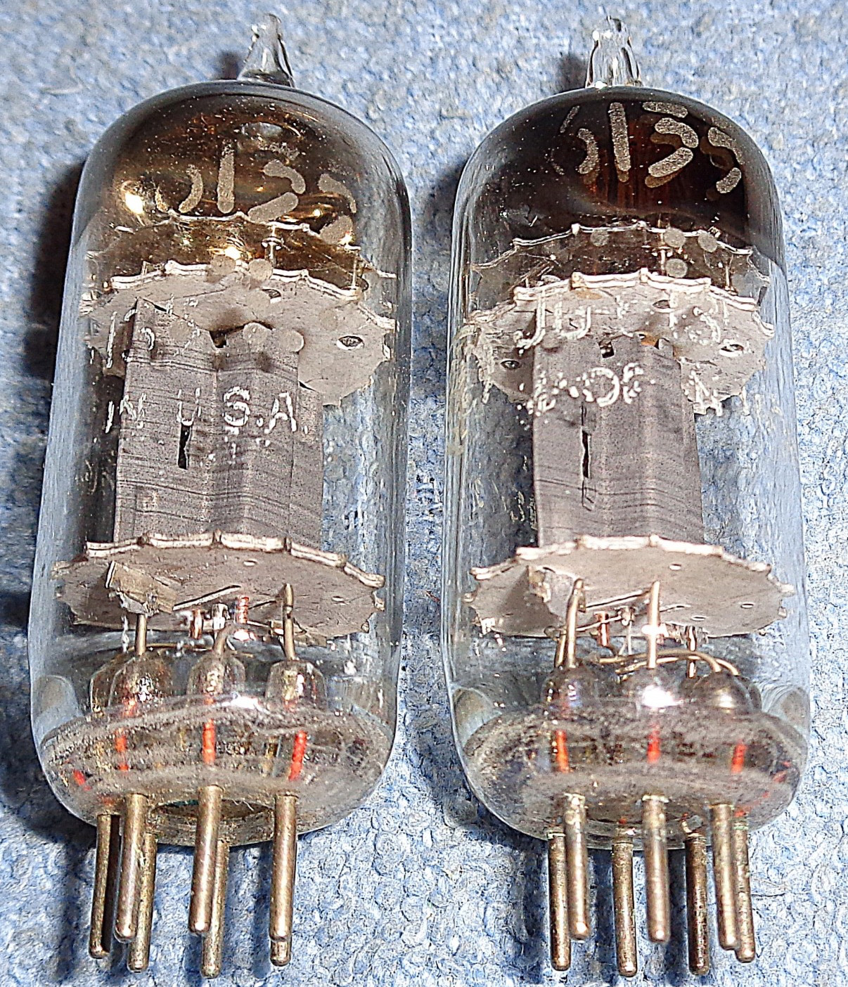 2 GE JG 6135 aka 6C4 Vacuum Tubes Ruggedized 1950’s Vintage 3-Mica Audio Triodes