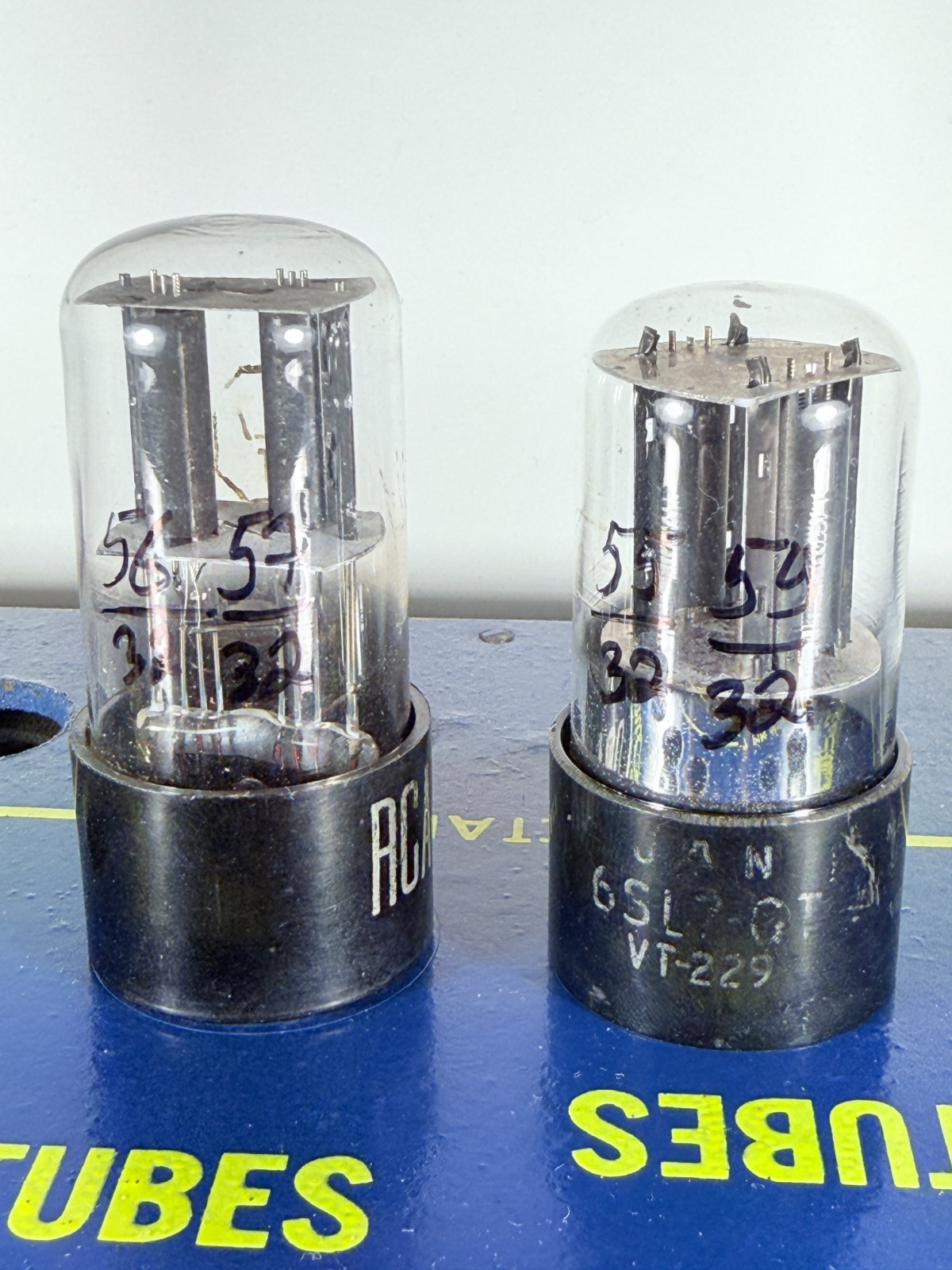 Lot of 2 RCA 6SL7GT VT-229 Tested Like NOS Tube