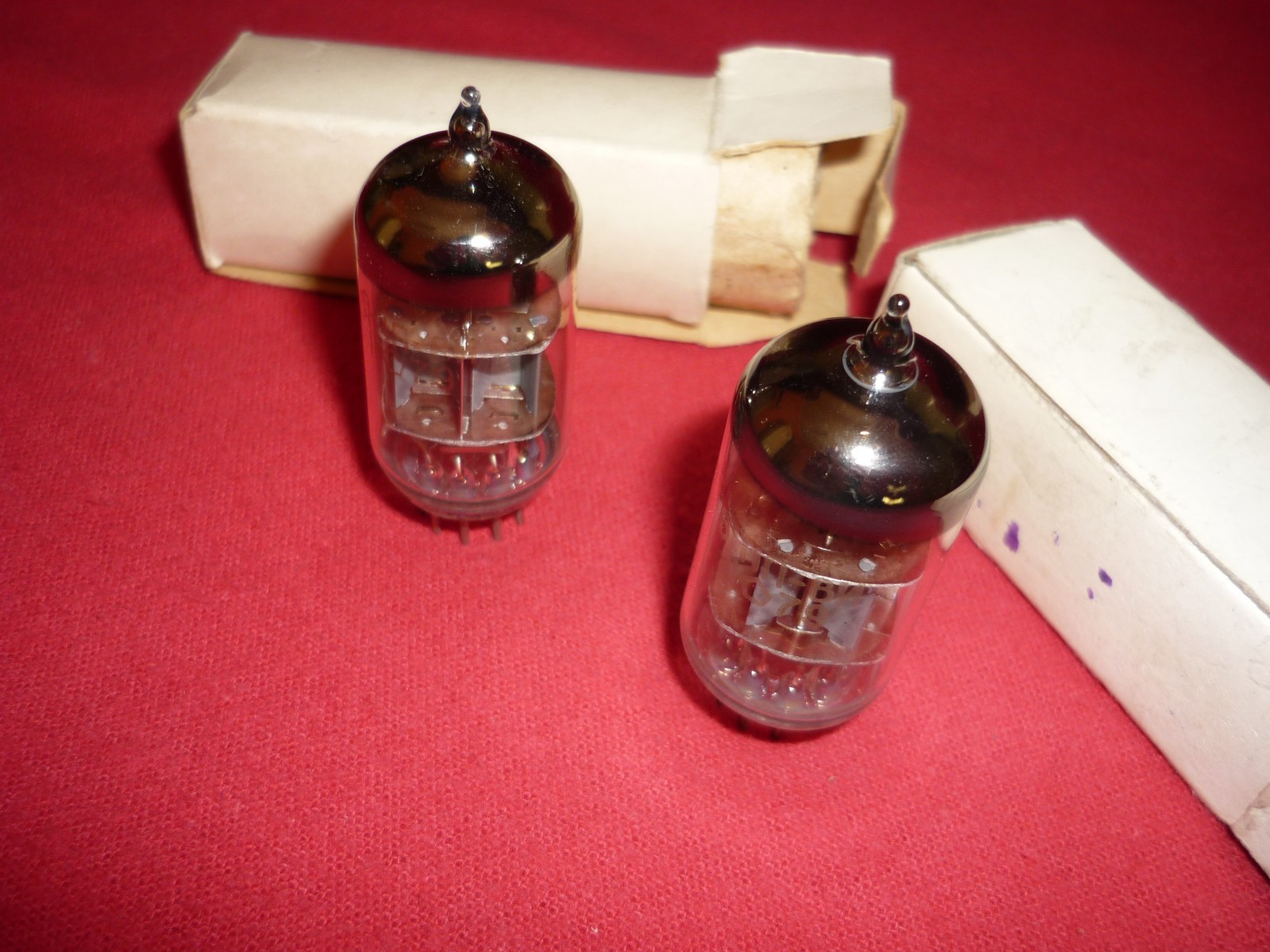 2pcs. 6N1P-VI / 6Н1П-ВИ ~ 6N1; ECC87 Double triode FOR PULSE MODE. NEW