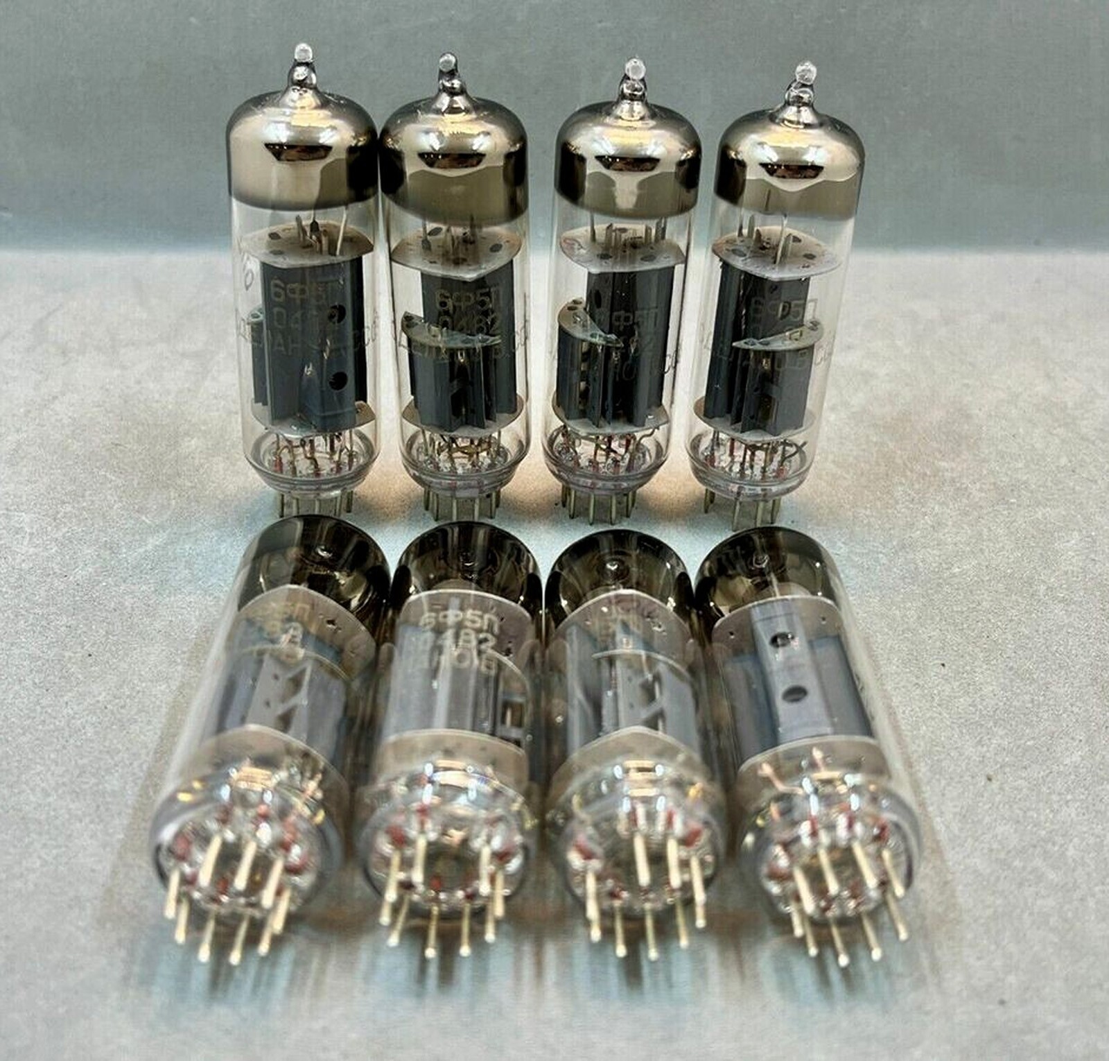 6pcs 6F5P 6VG8 ECL85 Triode-Penthode Tube Same Date Code 05-1988 Soviet NOS
