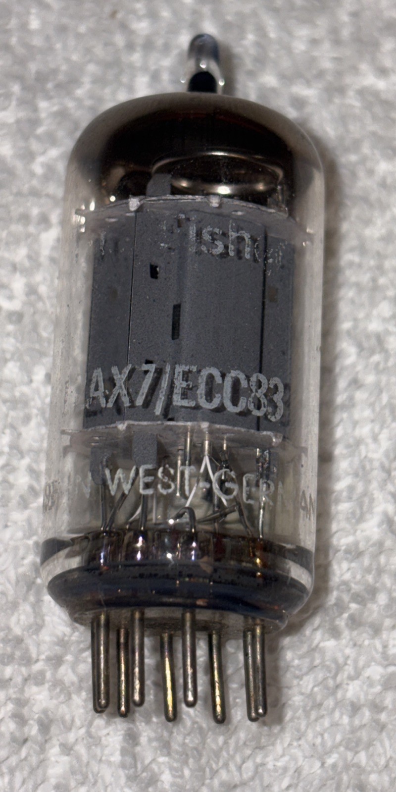 Telefunken 12AX7 “the Fisher” Smooth Plate Vacuum Tube TV7 Strong