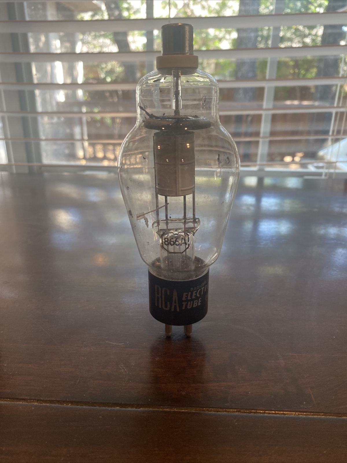 RCA 866A Silver Plate Foil “D” Getter Serious Tubes XL182