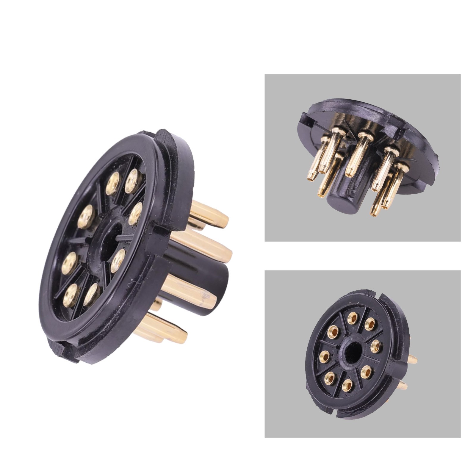 10PCS K8A 8Pin Tube Socket For KT88 EL34 6550 6CA7 6SN7 Valve Base Audio HIFI1