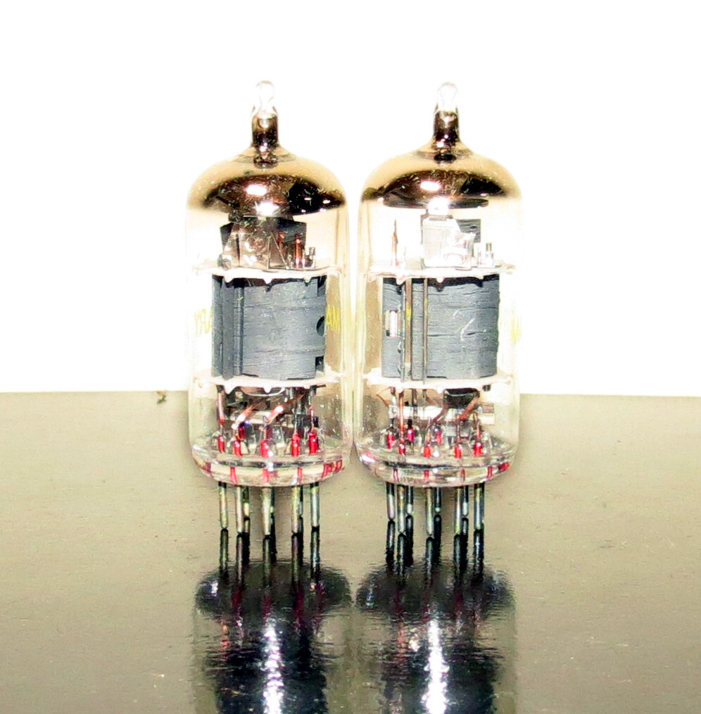 RARE Matched Pair (2) Tungsram NOS 6BL8/ECF80/6F1P/~7199 tubes – Hungary