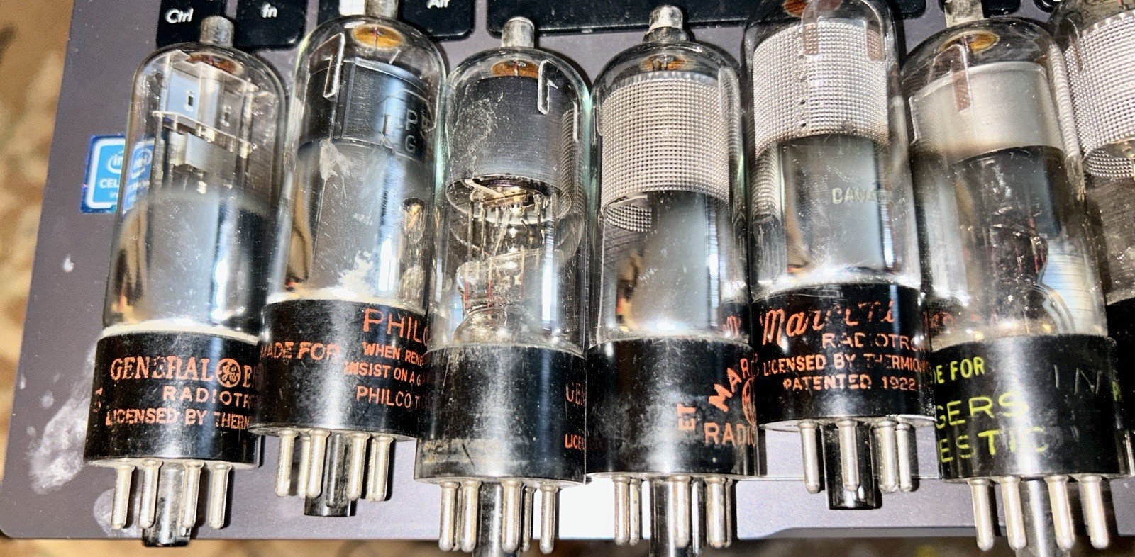 Vacuum Tube Grab Bag! Vintage Lot of ( 100 ) Vacuum Tubes STEAM PUNK ART