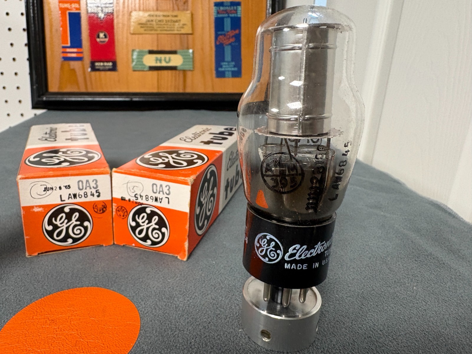 Matched Pair of GE OA3 Tubes – NOS NIB – Dated Code 1965