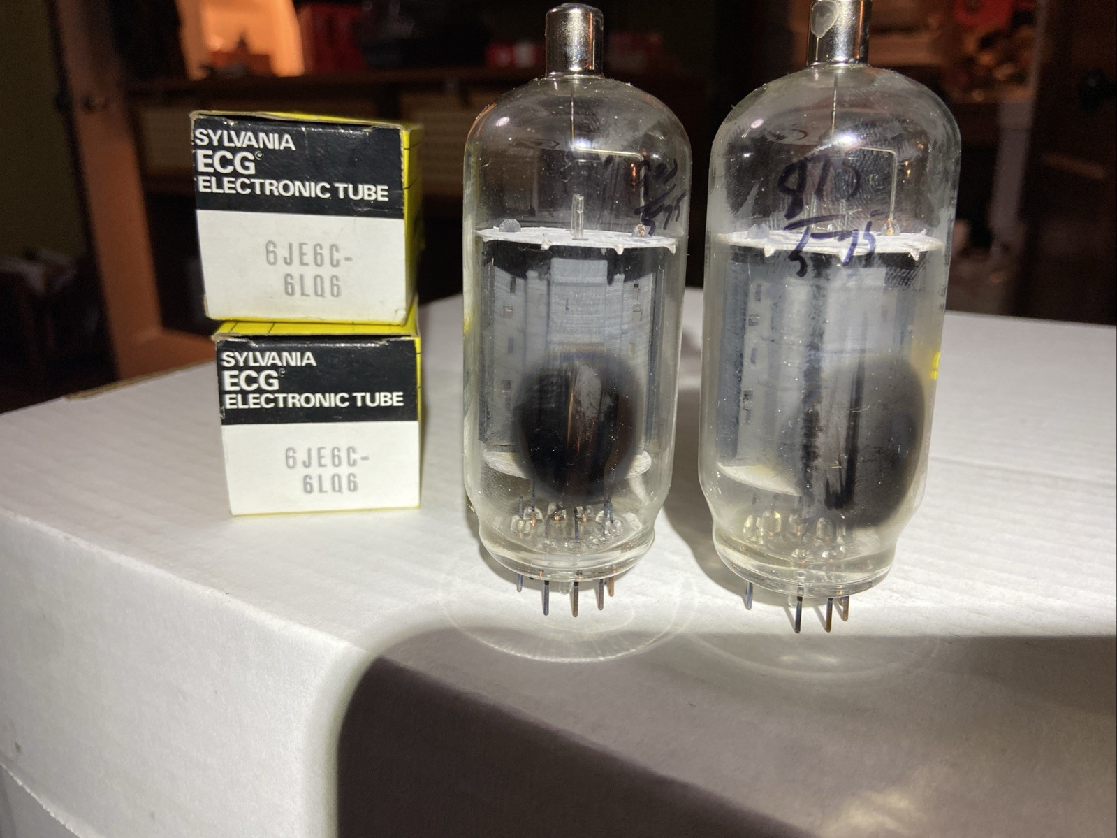 Sylvania 6LQ6 6JE6C 6MJ6 Electron Tubes New Old Stock – Excellent