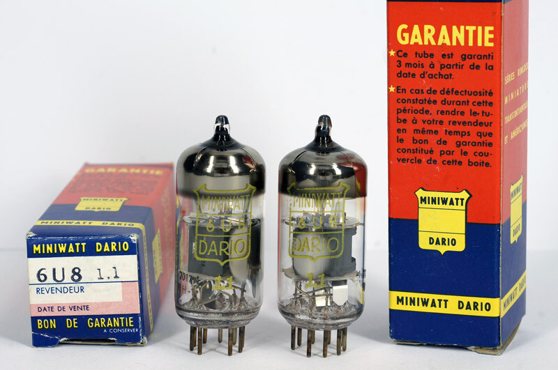 ONE 6U8/ECF82 DARIO NOS FRANCE Tube Valvola Lampe Valvula Valve 진공관 真空管 电子管