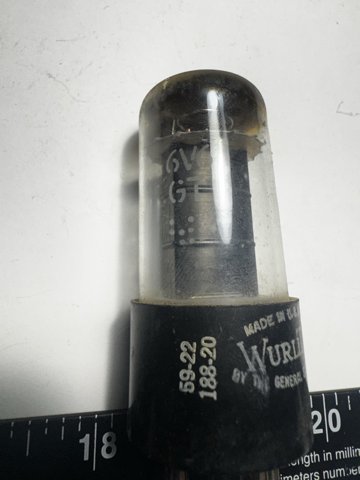 ⚡️Vintage Wurlitzer GE 6V6GT Vacuum Tube Tested Good Guitar Amp Radio⚡️