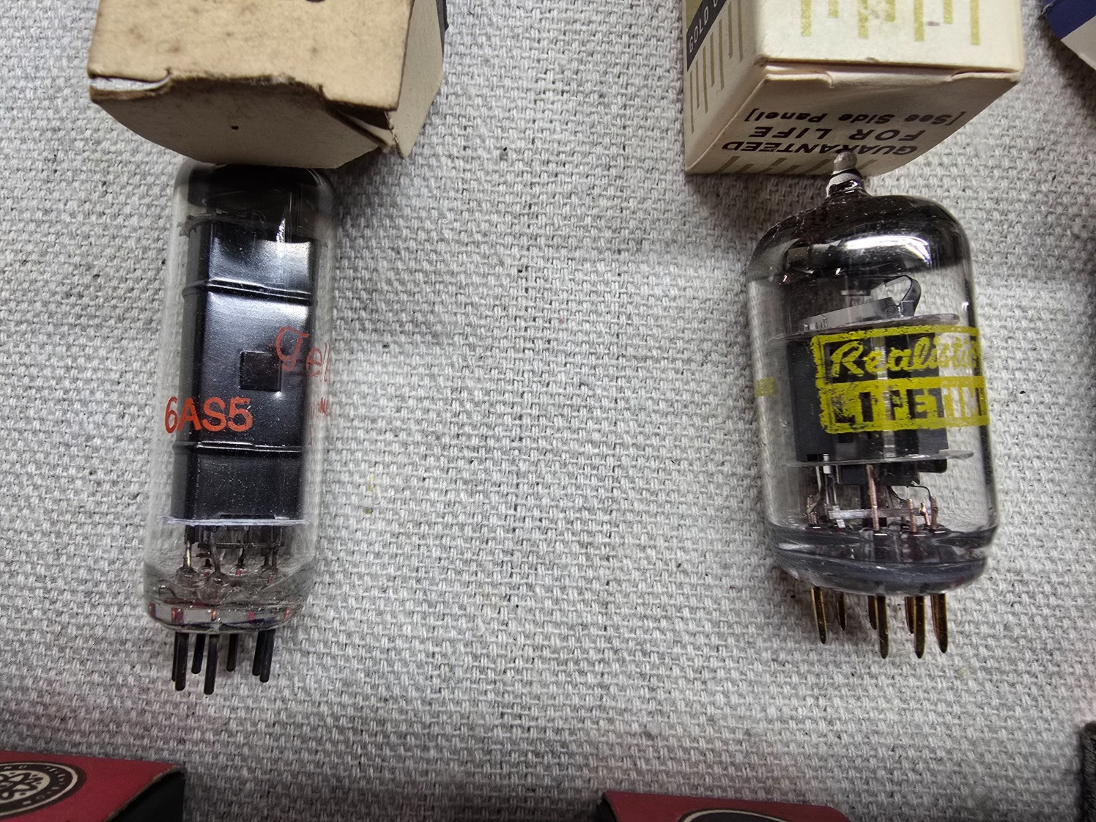 Lot of 13 Assorted Vacuum Tubes 2AF4A, 1X2B, 1R5, 6BZ6, 6AT8A, 6LN8, 12AU6, 6AS5