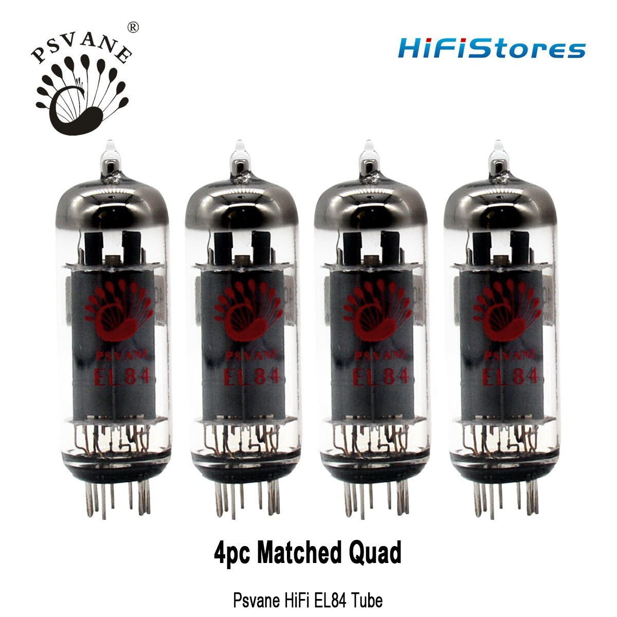 NEW 4x EL84 Vacuum Tubes EL84 PSVANE Tested Tube Matched Quad Tubes (6BQ6 6P14)