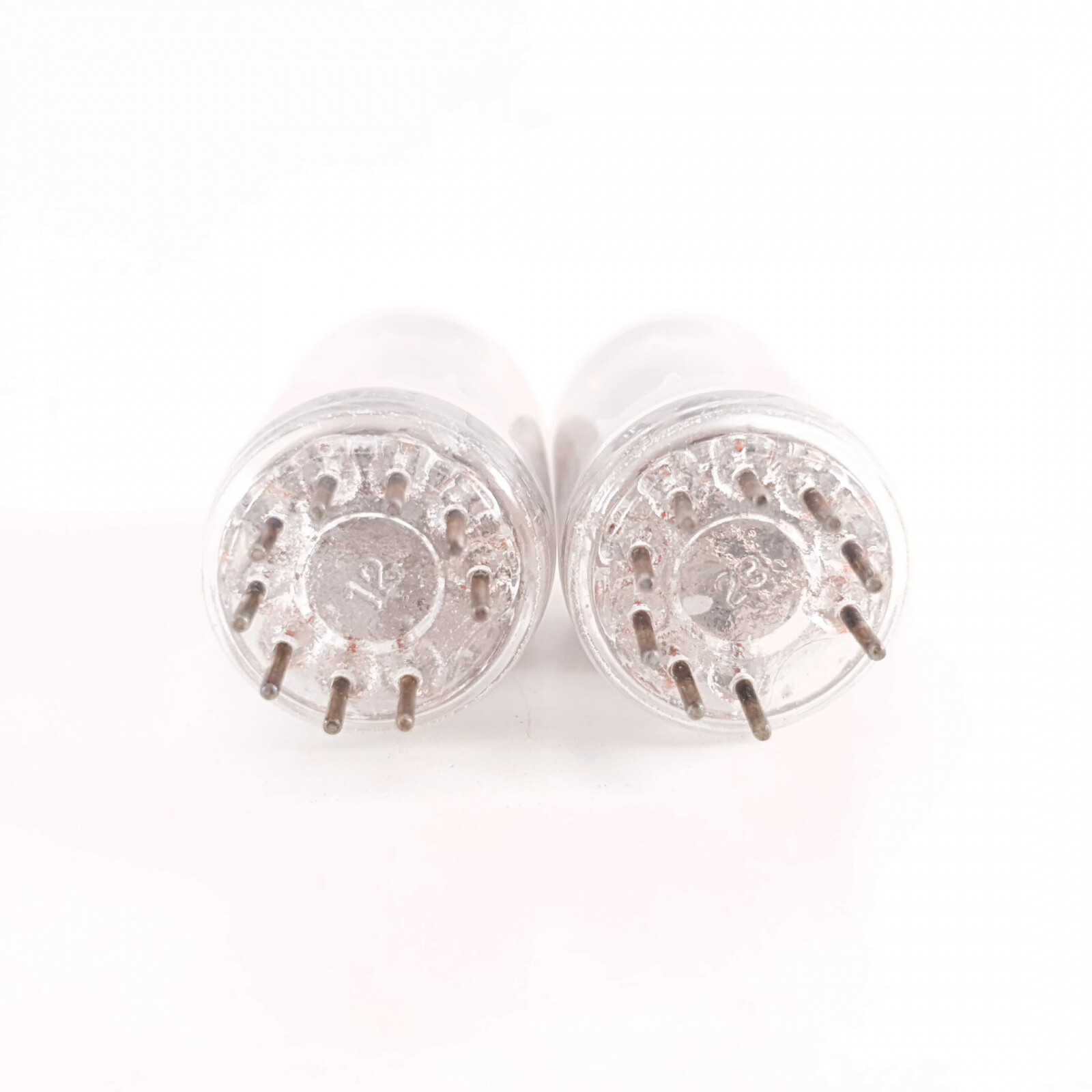 2 X ECF802 / 6JW8 PINNACLE TUBE. COPPER RODS. MATCHED PAIR. 11. CH114