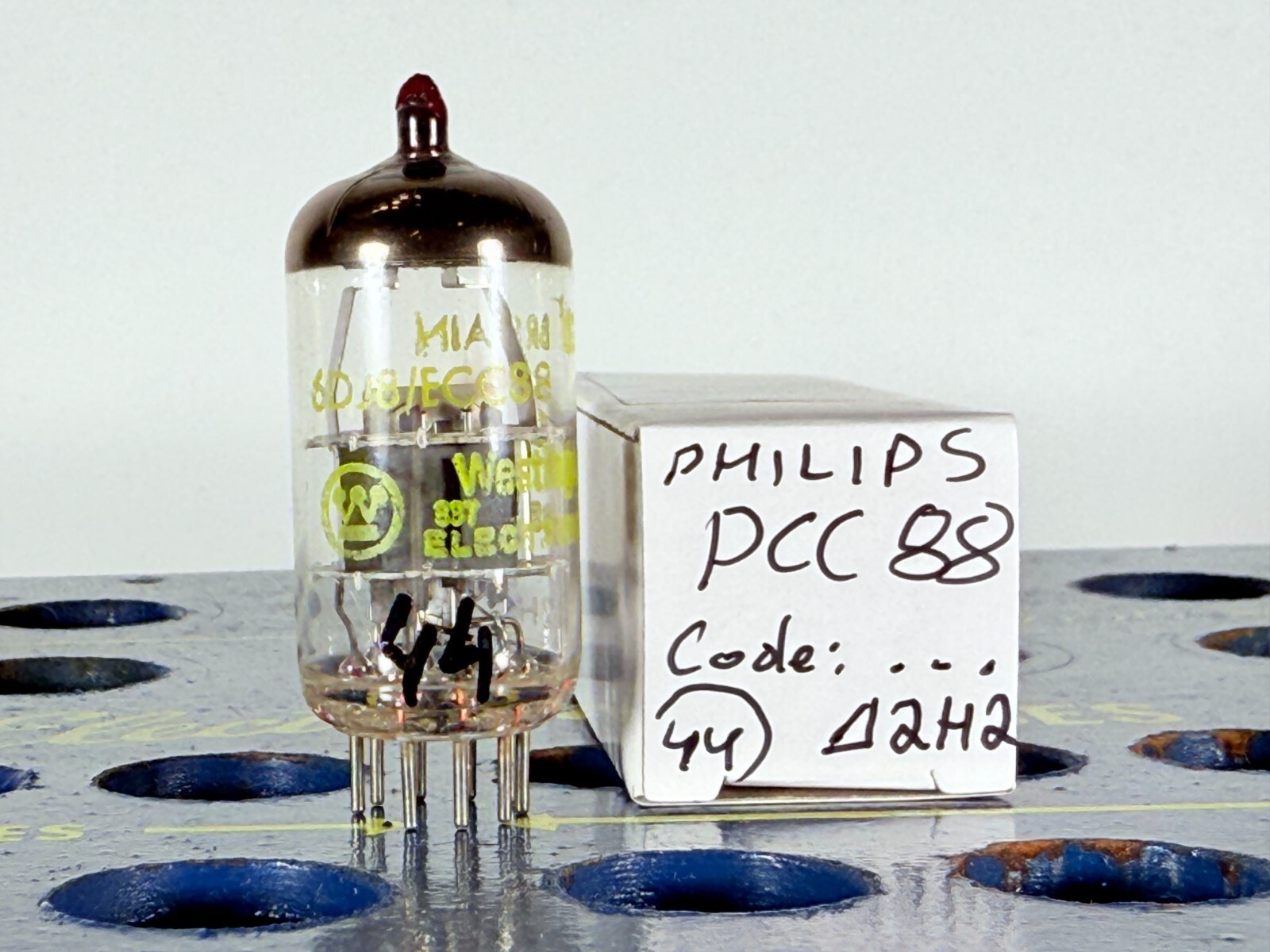 Philips PCC88 7DJ8 Code Delta8E1 Label Westinghouse ECC88 Tested Like NOS Tube