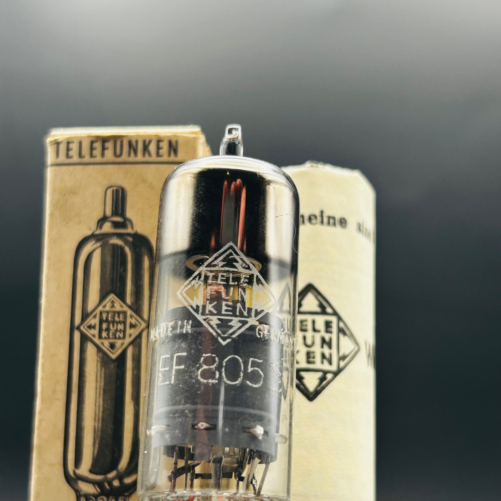 Telefunken EF805S NOS NIB – Diamond Bottom – Tested 123% Strong – Premium Tube