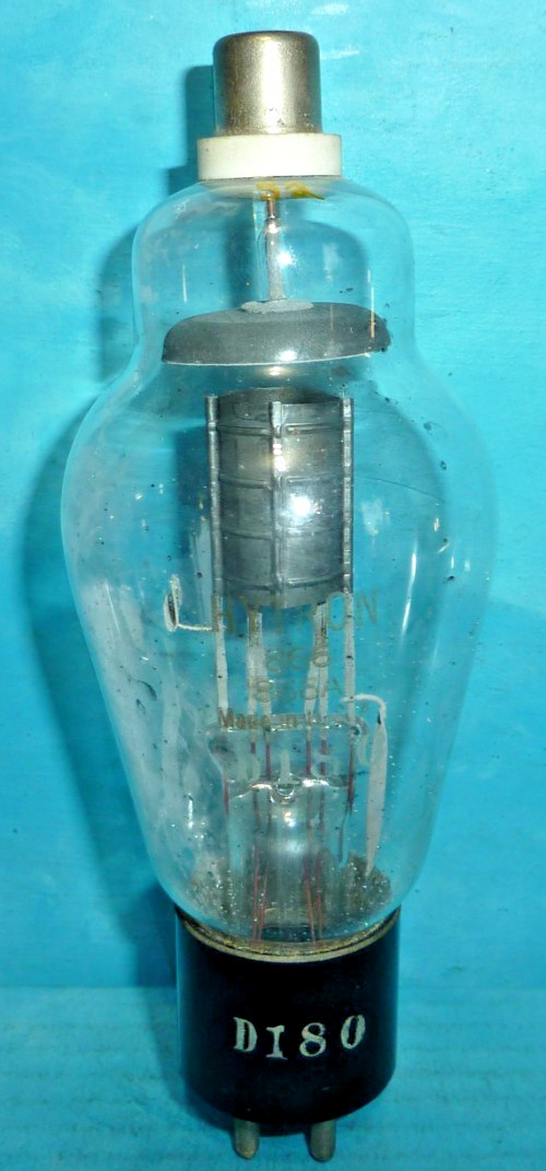 1 Hytron 866/866A Half-Wave Rectifier Tube Black Plates Foil D Getter Tested
