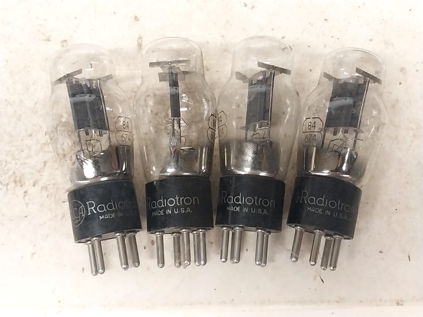 4 New Unused 84 6Z4 Rectifier / Old Vintage Ham Radio Tube Receiver Audio Amp