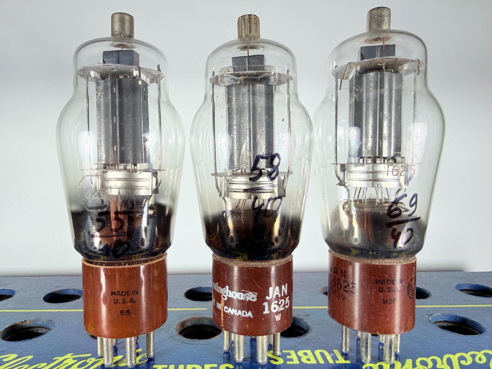 Lot of 3 Mix Brand 1625 VT-136 Tested Good Tube