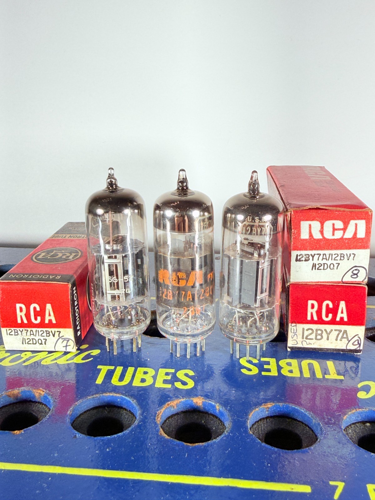 Lot of 3 RCA 12BY7A Tested Good Tube