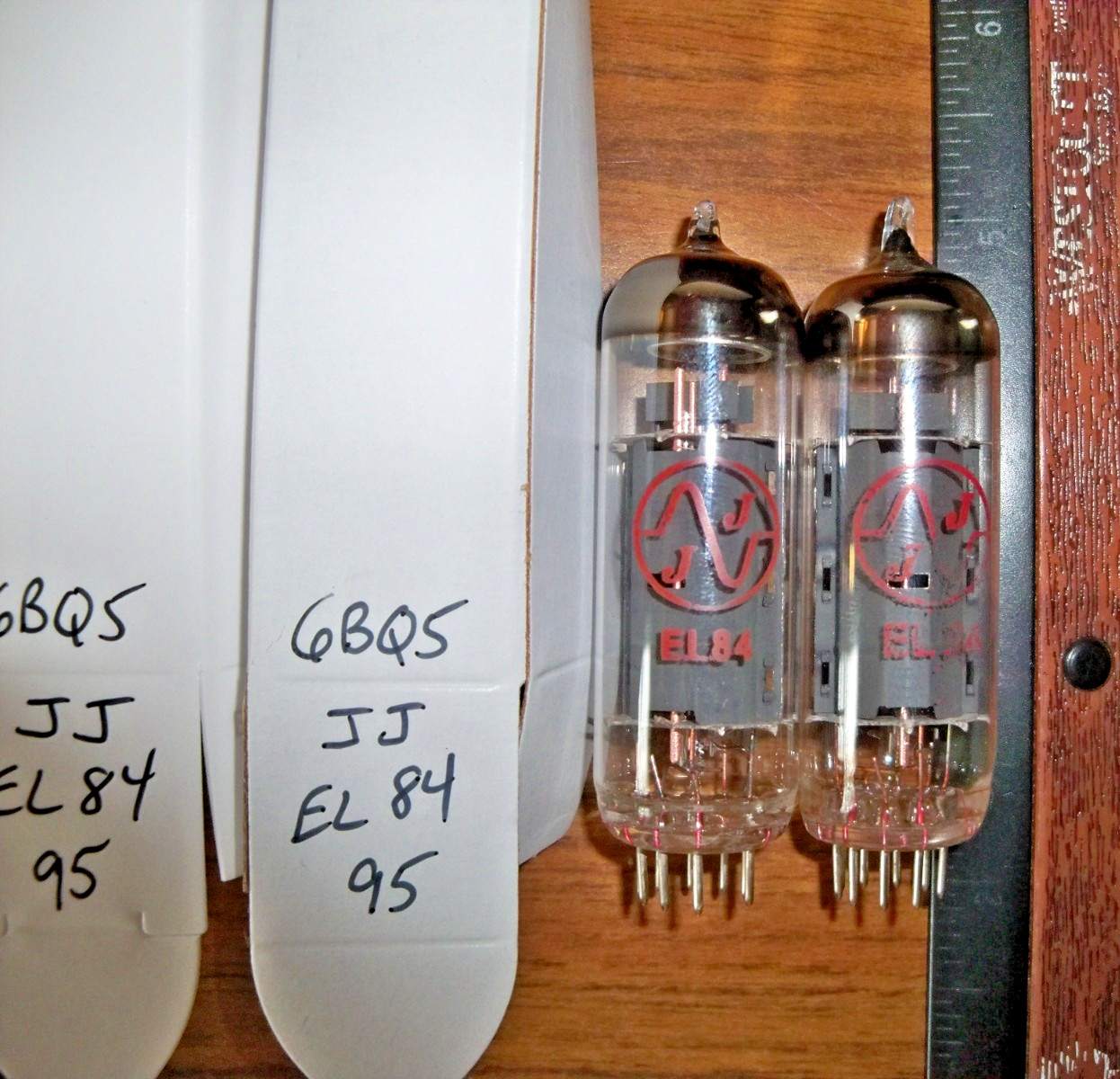 2 Strong Matched JJ Electronics EL 84 ~ 6BQ5 Tubes – 95% / 95%