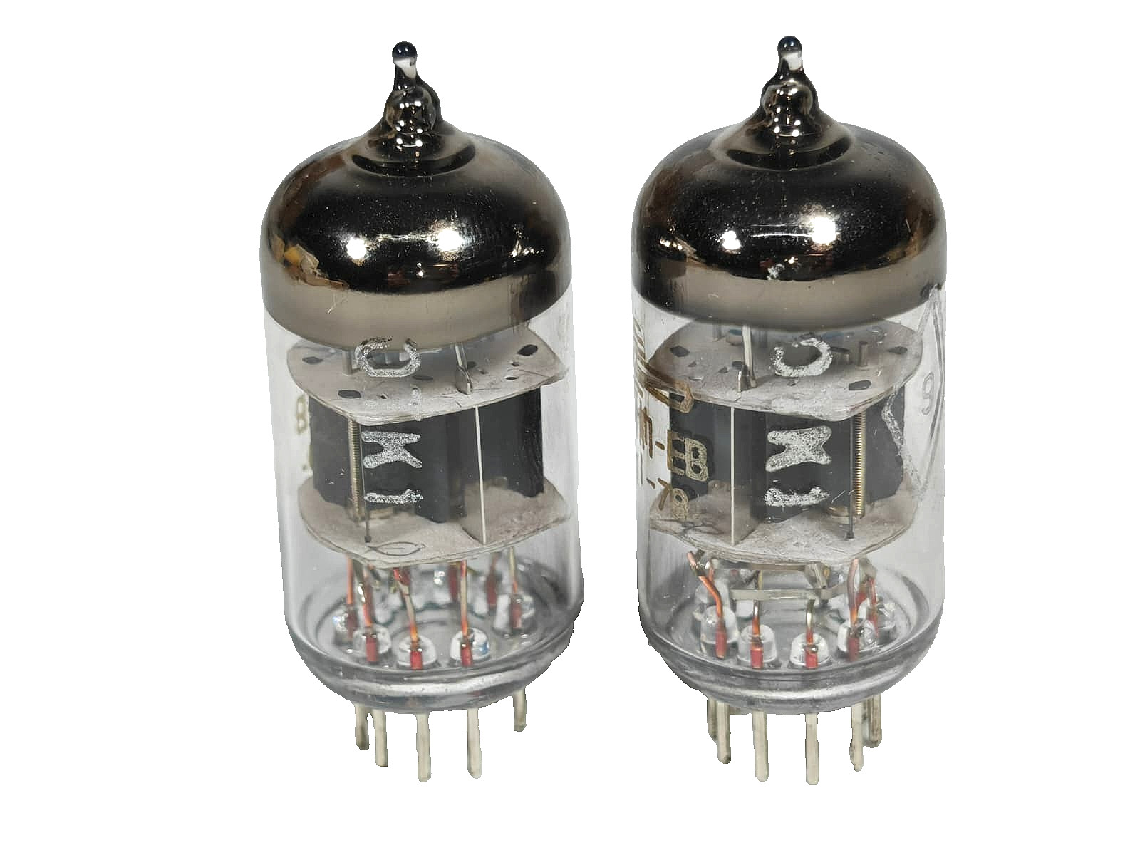 Matched QUAD 6P14P-ER /EL84/7189/ TUBES TESTED WITH ROETEST BY CURVES. NOS/NIB