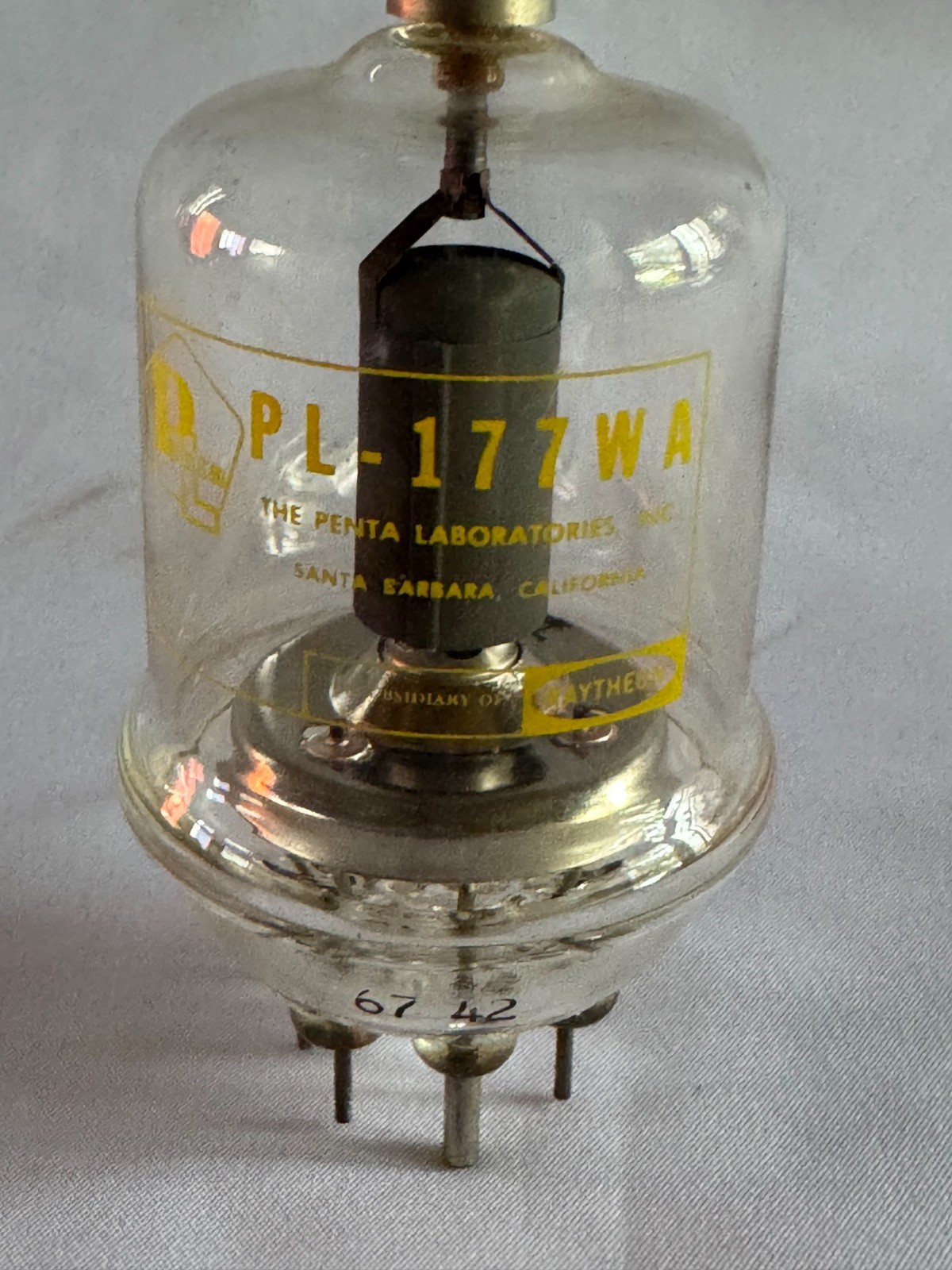 Vintage Penta Labs Penta PL-177WA (PL-177A) Transmitting Tube