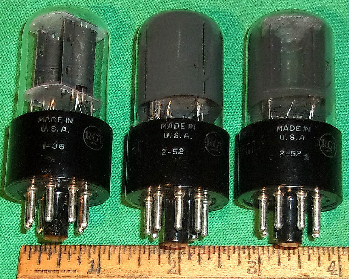 (3) RCA JAN-CRC-6SL7GT Clean! Meatball Logos! Test GOOD! Blk Plates!