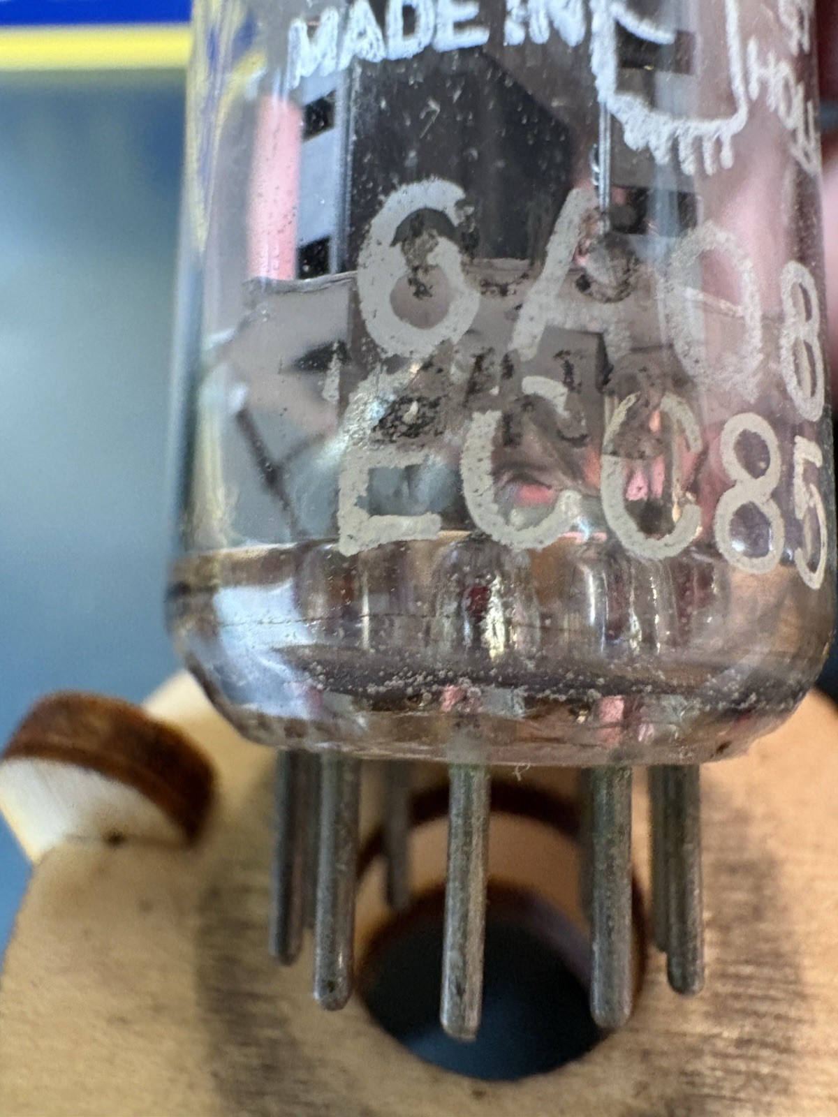 1965 Amperex Bugle Boy ECC85 6AQ8 Vacuum Tube TV7 & Maxi Test NOS NIB I