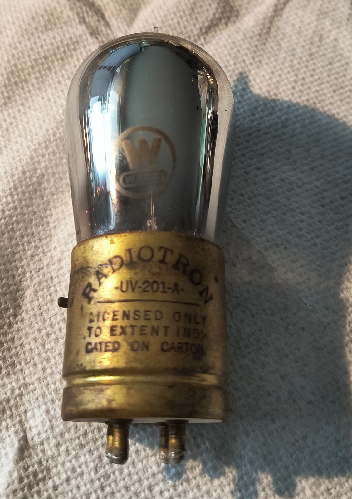 RCA RADIOTRON – W.L.CO. UV-201-A TUBE VINTAGE