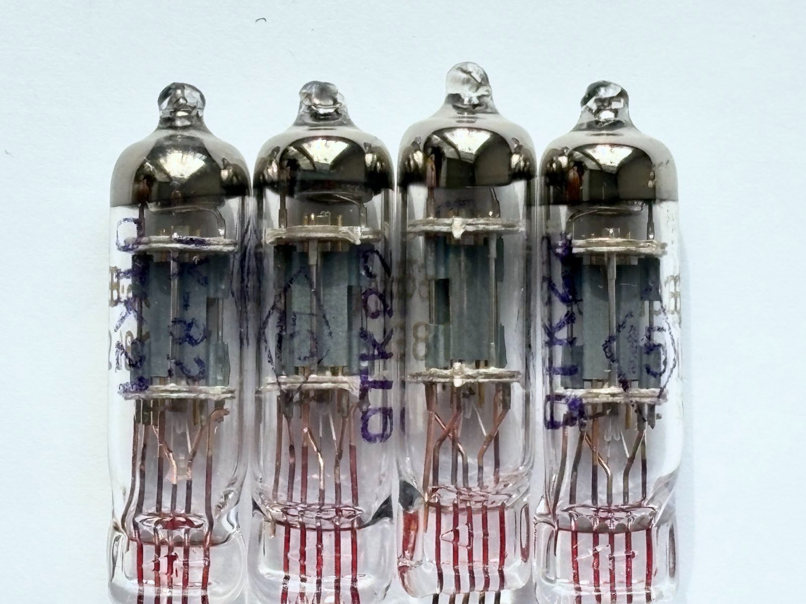 4PCS 6S6B-V ( 6С6Б-В ) Hi-durable Miniature Audio Triode RZEP Tubes! NOS! OTK!
