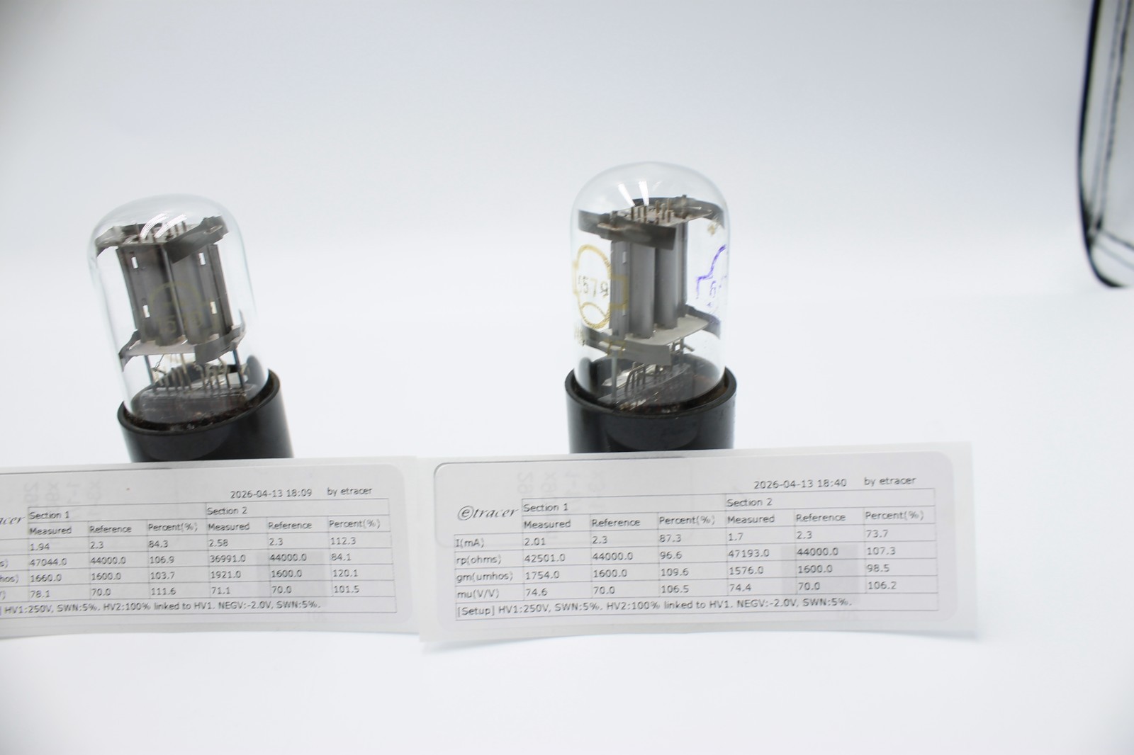 3 PCS 1579 / 6SL7 / 6N9S / ECC35. Reflector. Silver anode. Etracer Tested.