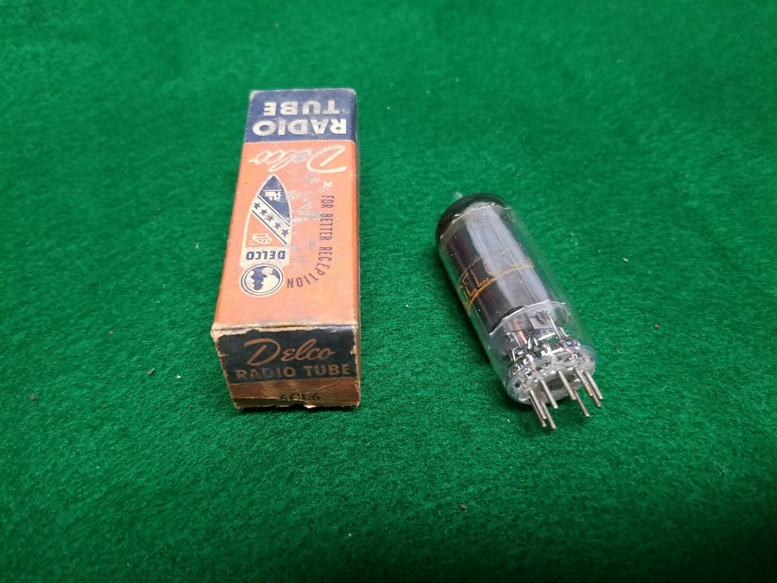 6CL6 Delco Electronic Vacuum Radio Tube ~ Tested with Original Box