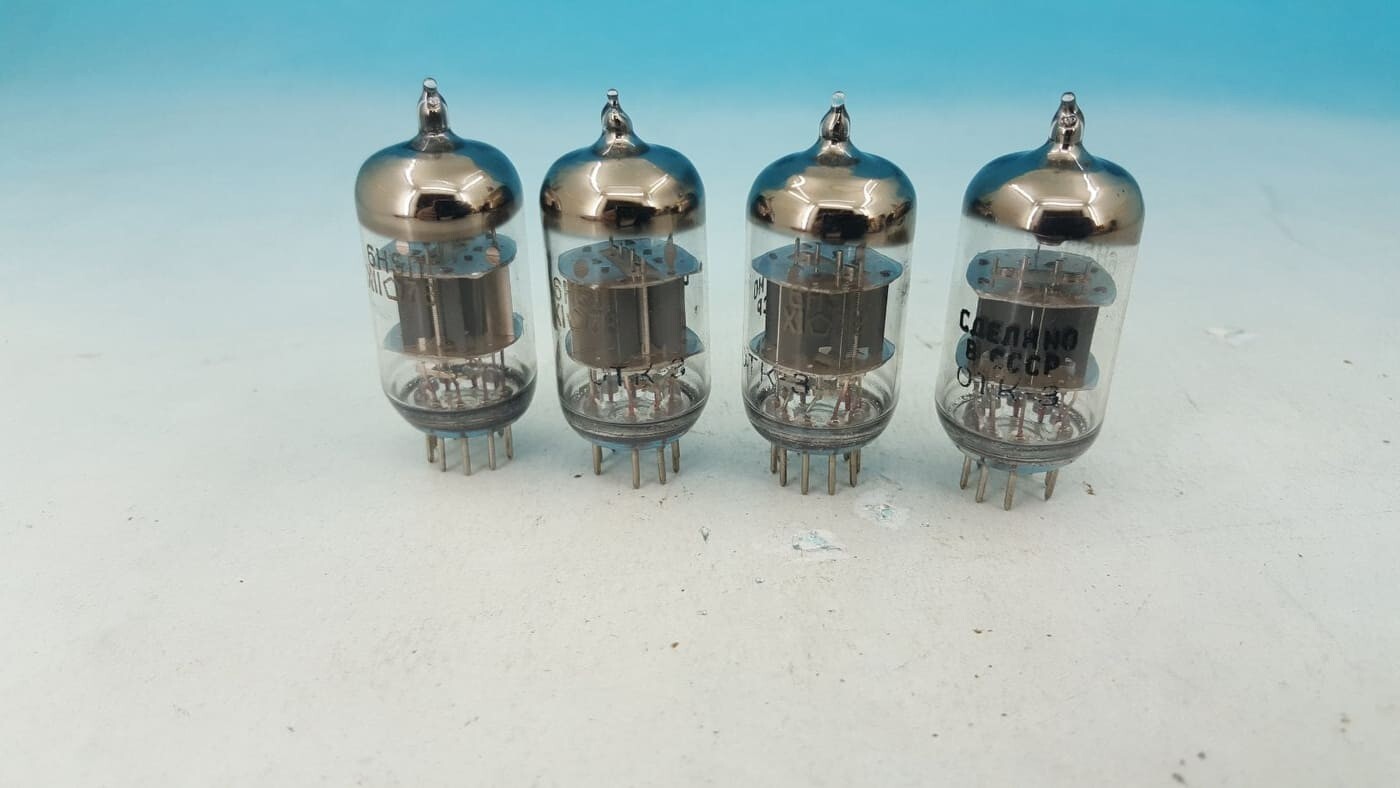 4 x 6N5P SUPER STRONG MATCHED Quad NEVZ Double Triode Tube ECC88 6DJ8 6N1P NEW