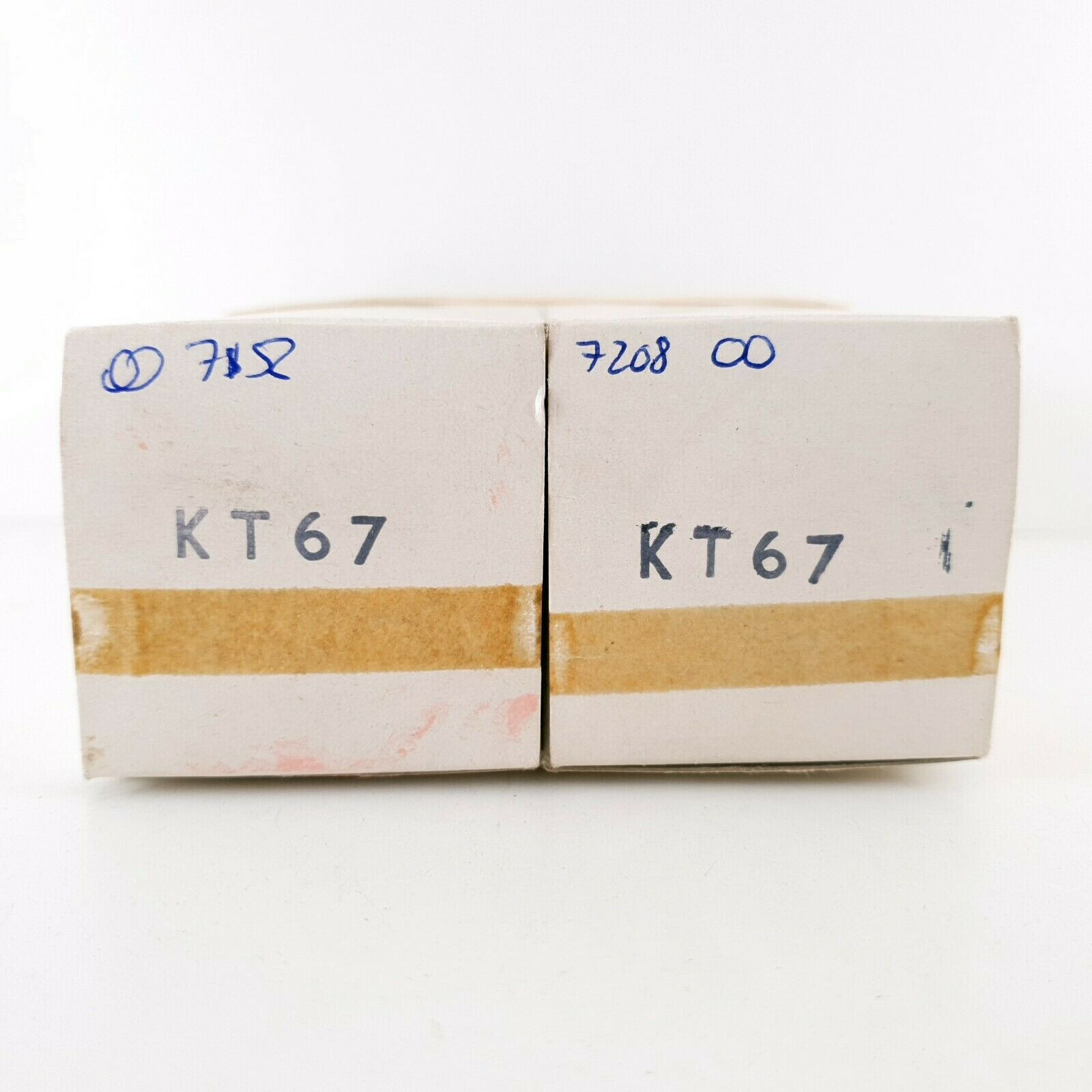 2 X KT67 TUBE. GEC /MWT. DUAL GETTER. BLACK PLATES. BRITISH MADE. 1970s. CI ENA