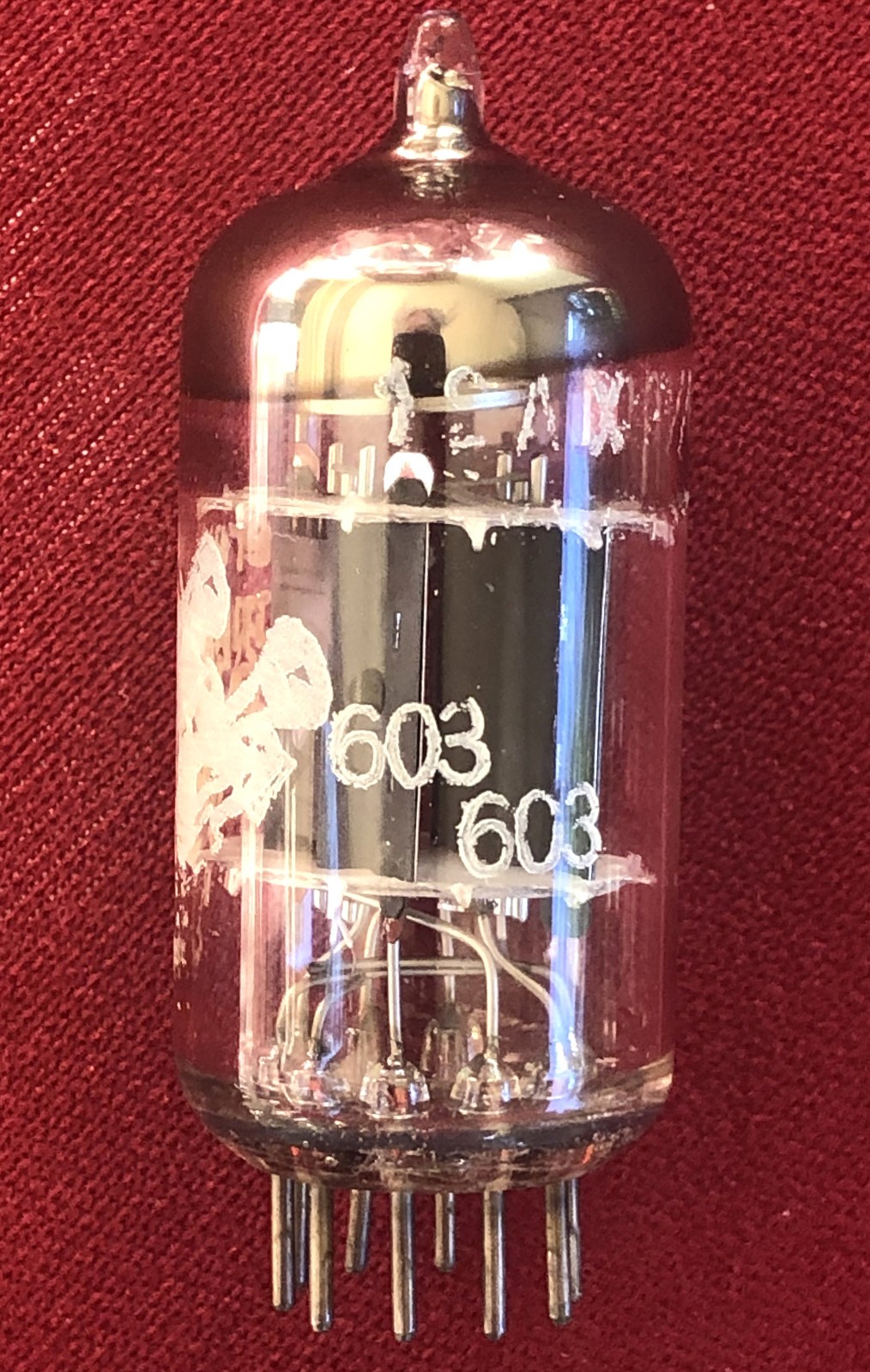 Amperex Bugle Boy ECC83 / 12AX7 Tube Short Plate, Rare Double Print
