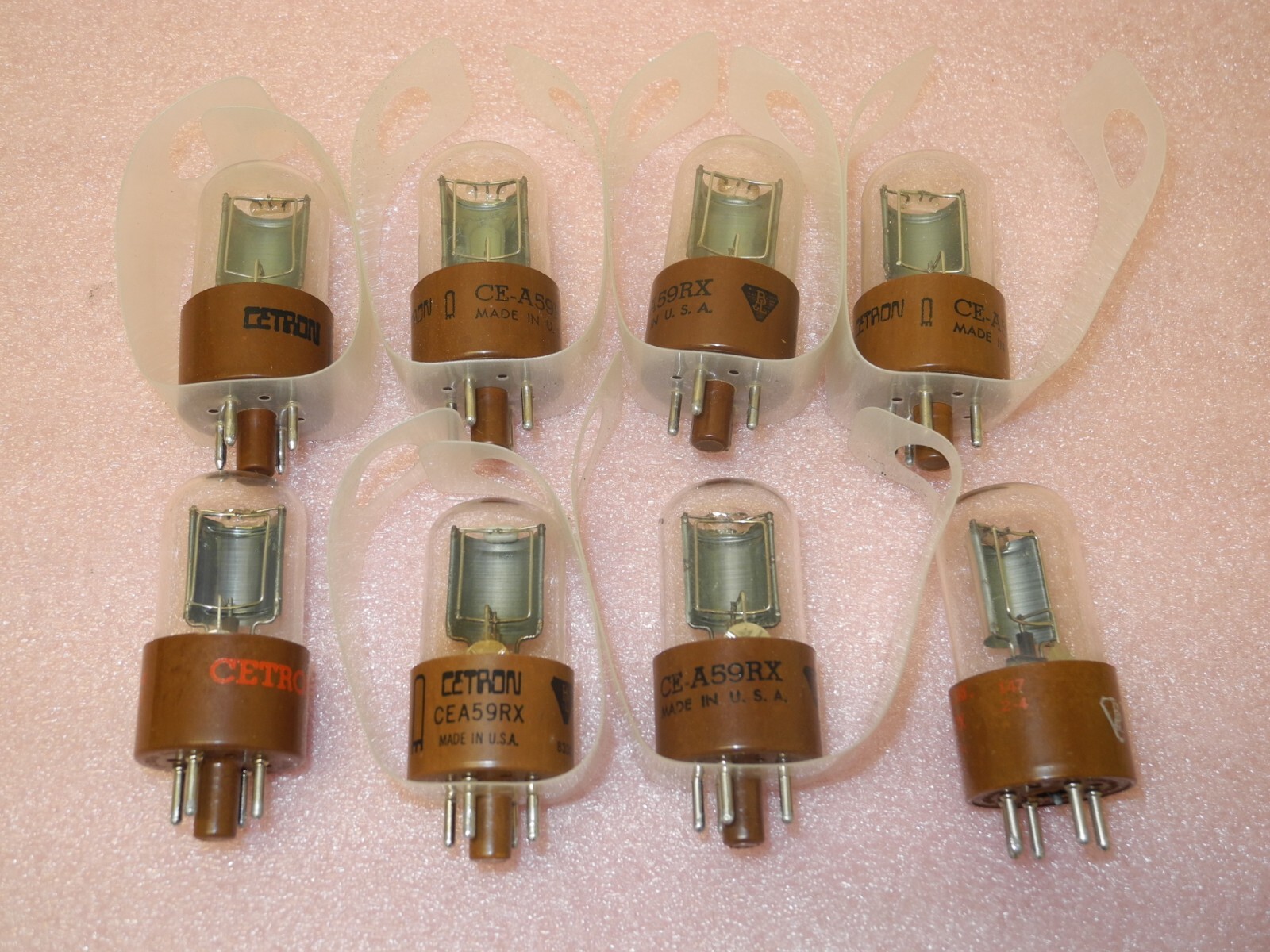 LOT OF 8 CETRON CE-A59RX ELECTRON VACUUM TUBES 340-600nm WORKING PULLS