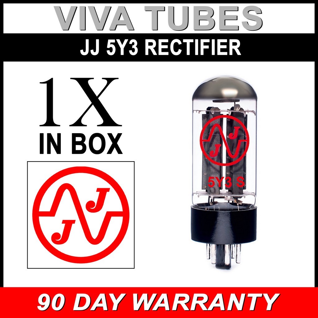 Brand New JJ Electronic 5Y3 Rectifier Vacuum Tube 5Y3GT 5Y3S