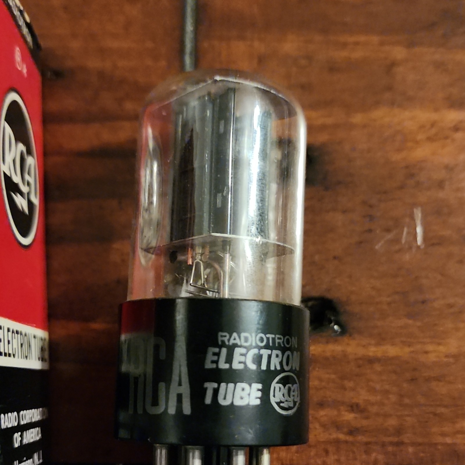 RCA 6SN7GT Vacuum Tube, Black Plate, Short, Made in USA-TESTED