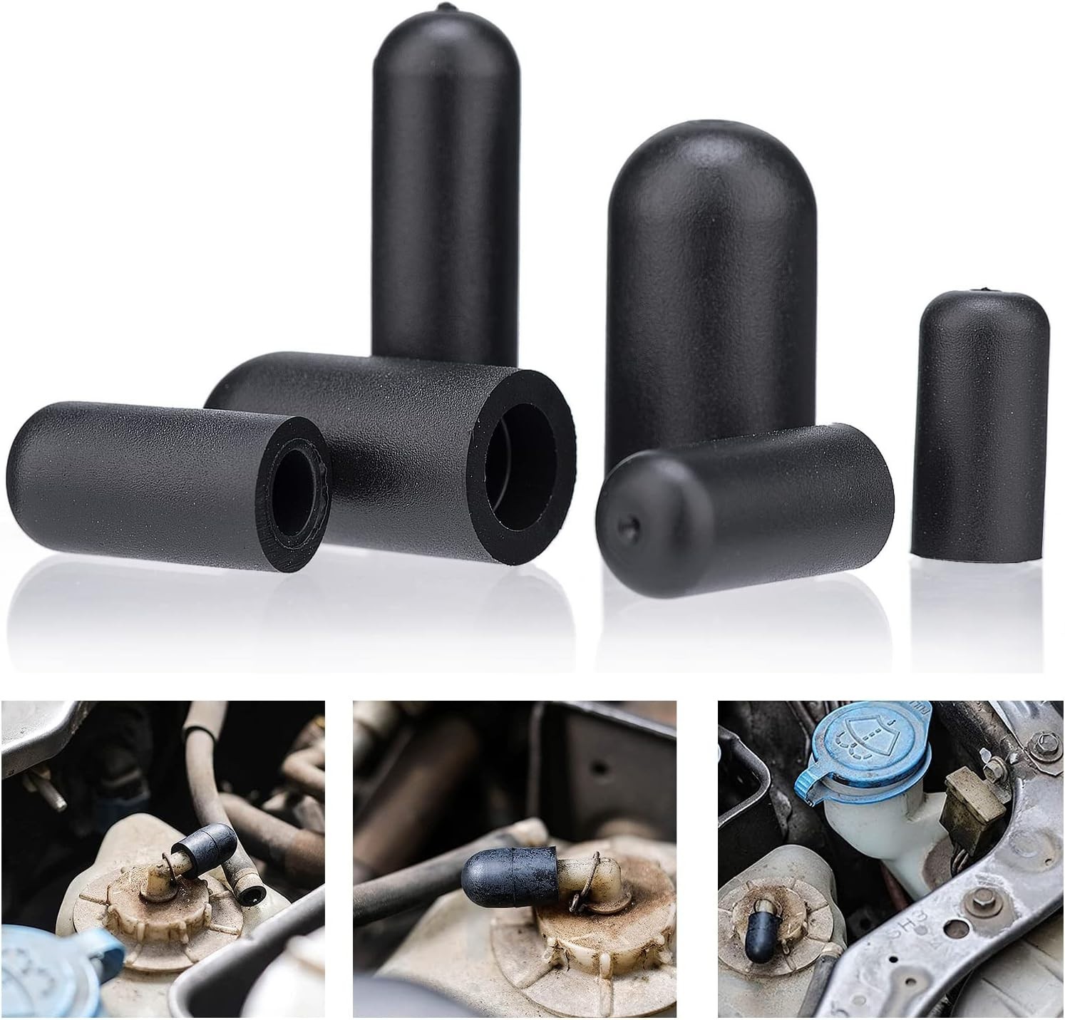 110-Piece Vacuum Caps Kit – Universal Rubber Plugs Set for Automotive Needs