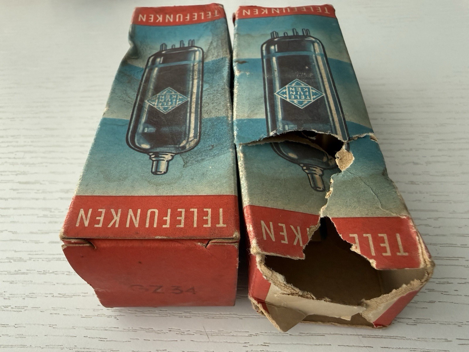 GZ34 tube 5AR4 Telefunken Matched Pair