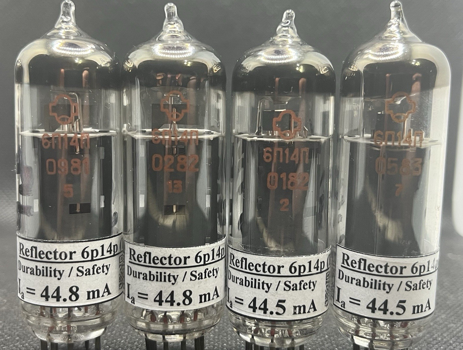 2x 6P14P NOS MATCHED Pair/Quartet/Sextet TESTED IN PHOTO (Analog EL84/7189) OTK