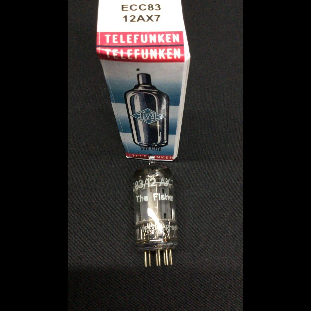 TELEFUNKEN The Fisher 12AX7 ECC83 Smooth Plate W Germany VACUUM TUBE 10.9817