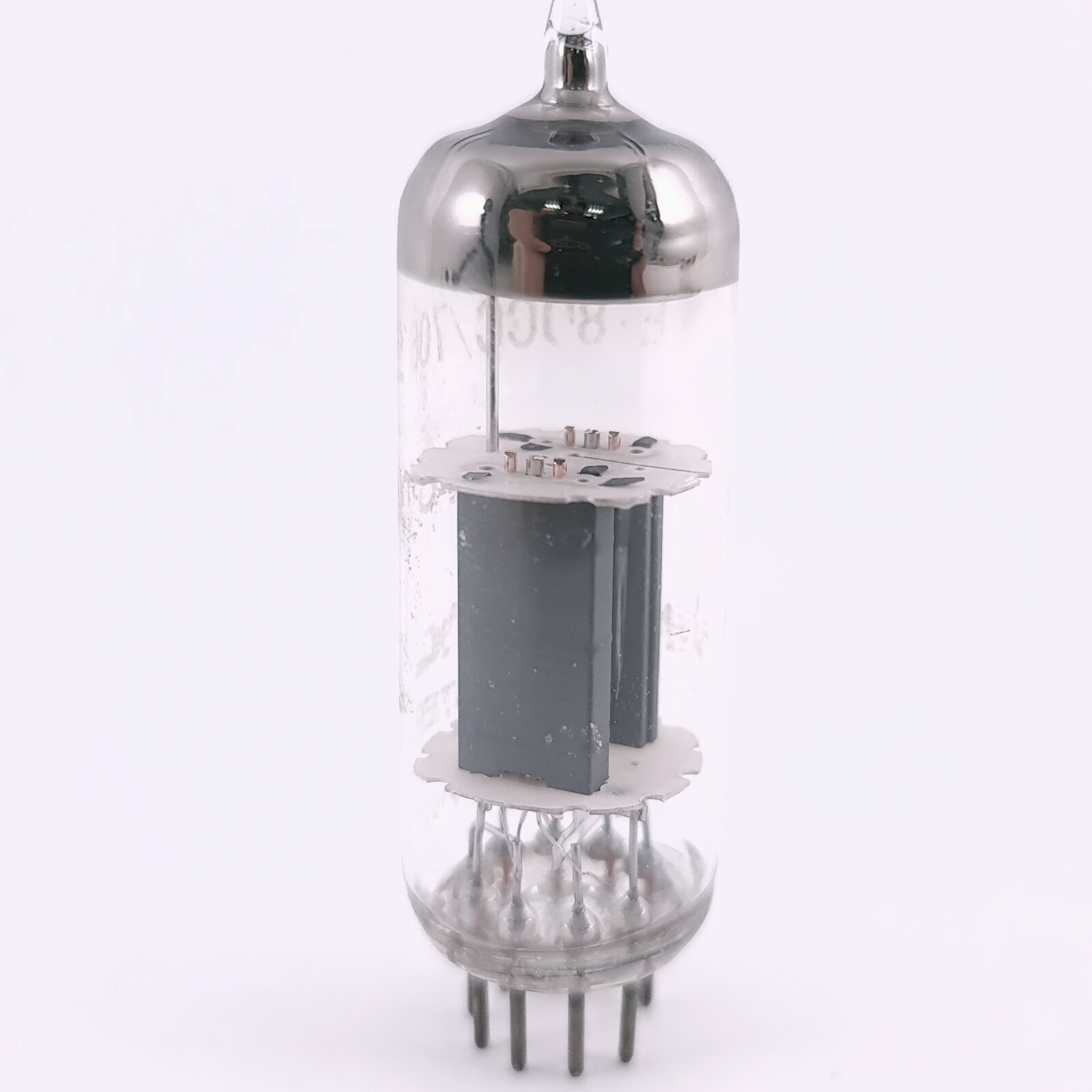 1 X E180CC / 7062 NATIONAL TUBE. 1960s PHILIPS PROD. COPPER RODS. 32. CH166