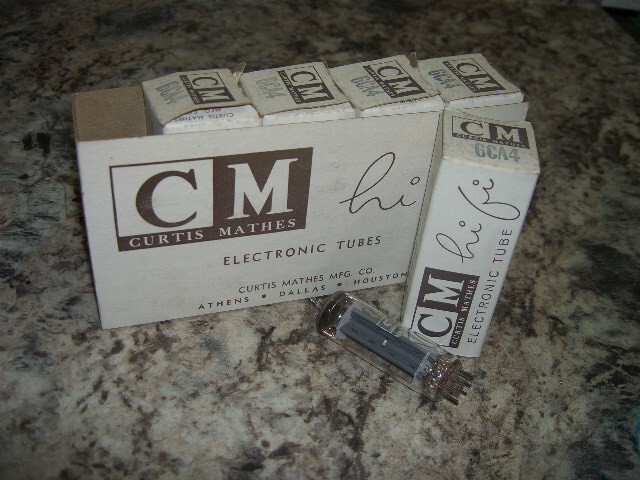 5 pack Curtis Mathes electronic tubes HI FI 6ca4 lot NOS