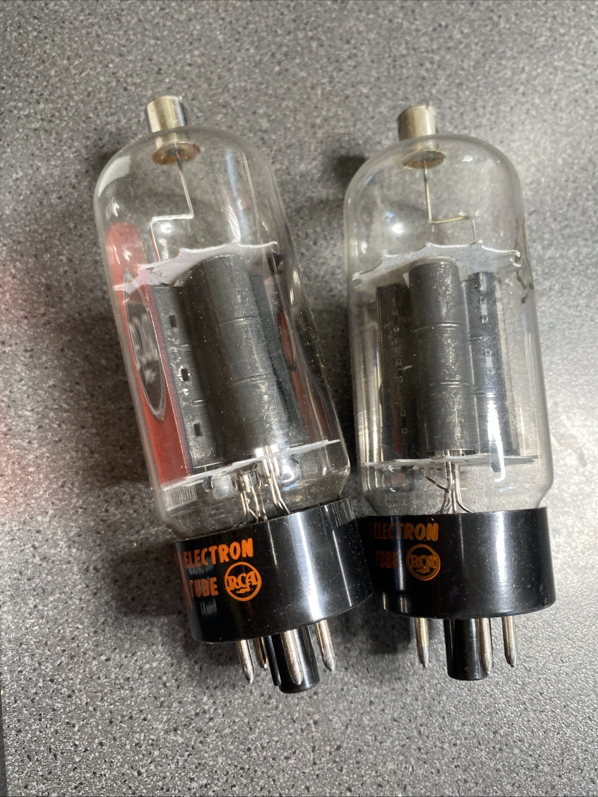 PAIR RCA Electron 6CD6GA Vacuum Tubes NOS Made In USA