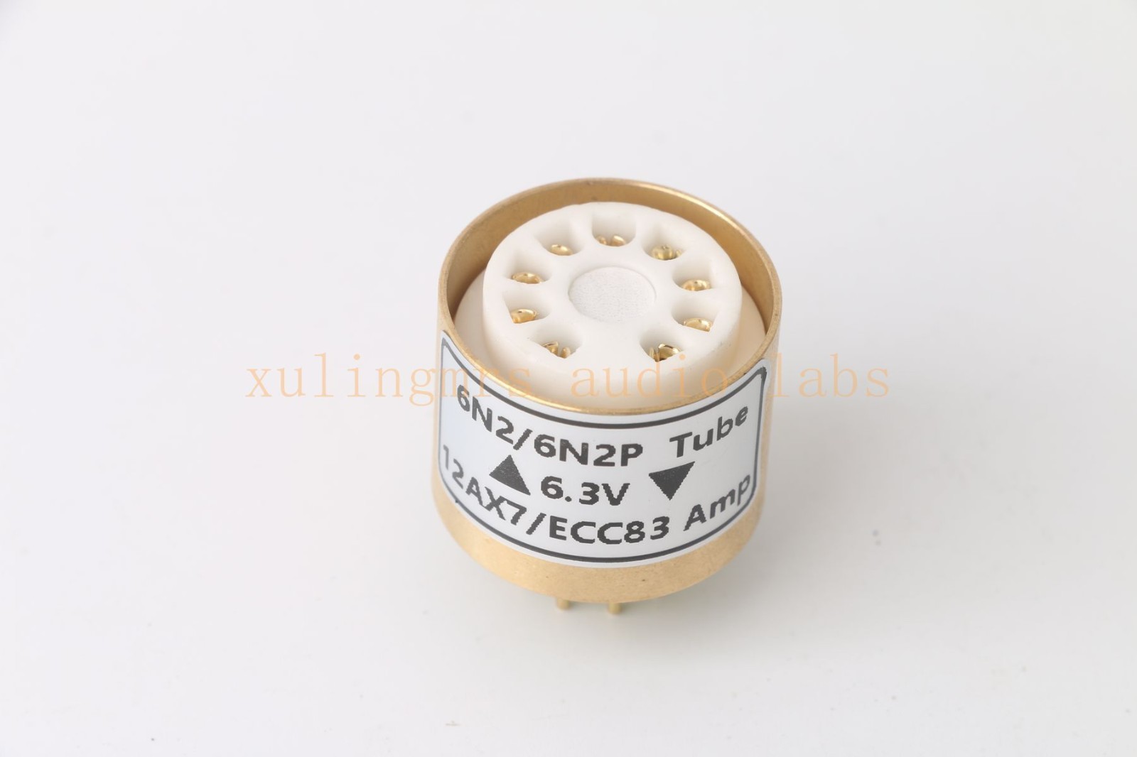 Pair 2pcs 6.3V 12AX7 ECC83(Amp socket) to 6N2 6N2P tube converter adapter