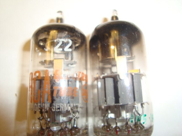 One Pair 6922 / E88CC Tubes, Siemens Made For RCA, Holy Grille of Tubes